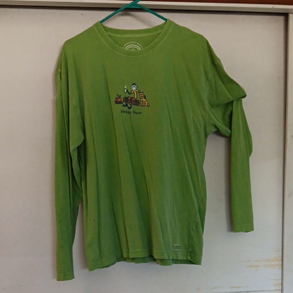 Life Is Good Green Optimism Graphic Tee